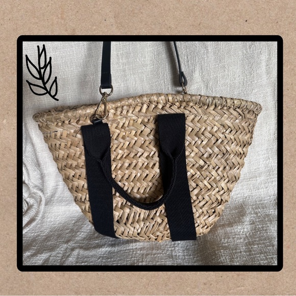 Zara basket bag. Long strap. - Picture 2 of 4